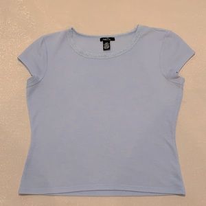 Rue 21 Light Blue and cap sleeve shirt